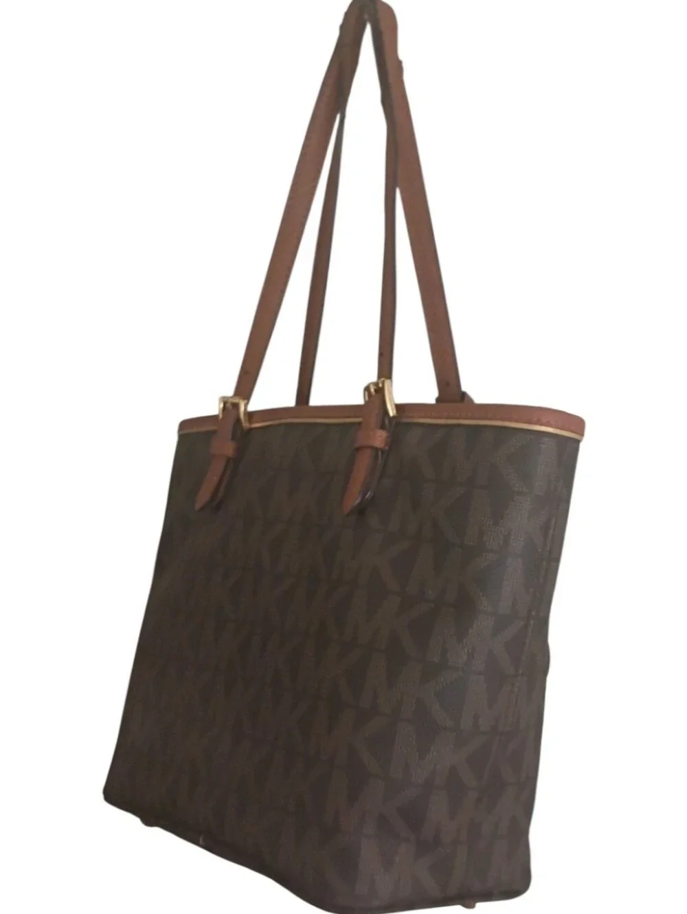Michael Kors Jet Set Monogram Tote & Wallet Set + OEM Gift Box & Bag